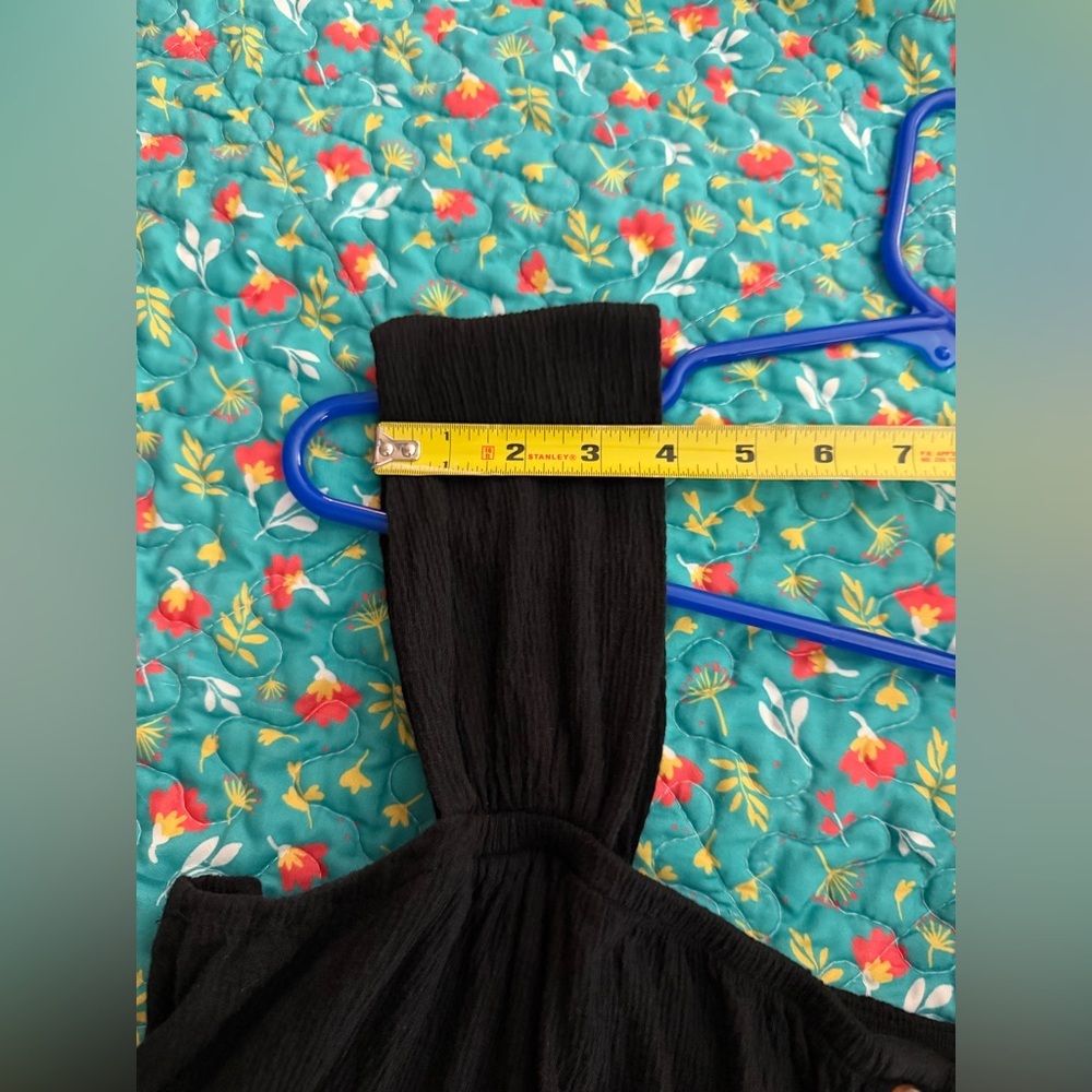 Lane Bryant Black Sleeveless Tank Top 18/20 Decorative Buttons - Picture 10 of 10